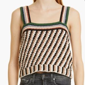 NWT VERONICA BEARD LIVINA CROCHET TANK TOP SIZE XL